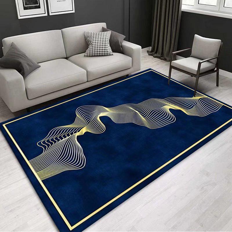 Modern Minimalist Cross-Border Carpet: Rectangular Rug for Living Room, Coffee Table, Bedroom, or Bedside.