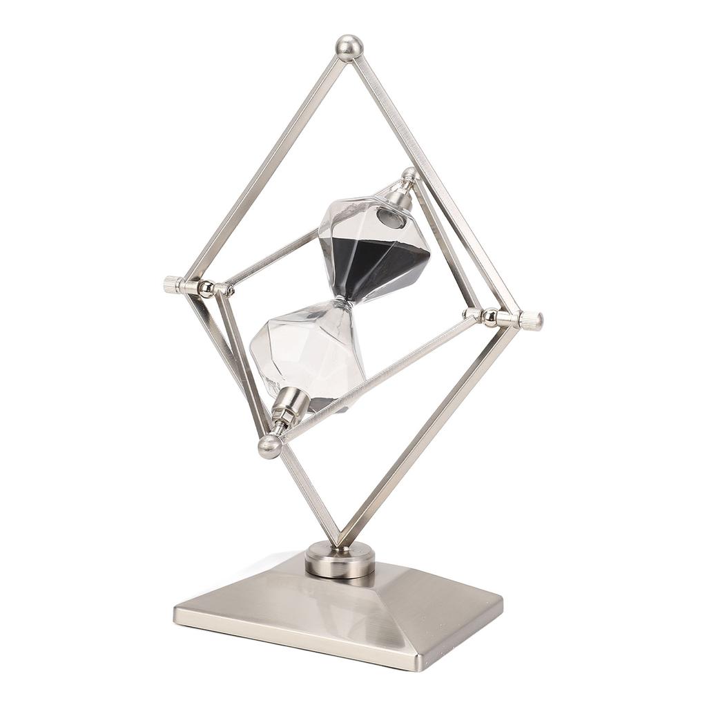 Ceas cu clepsidră retro 30 de minute, clepsidră rotativă, accesorii pentru studiu, temporizator cu clepsidră metalică pentru