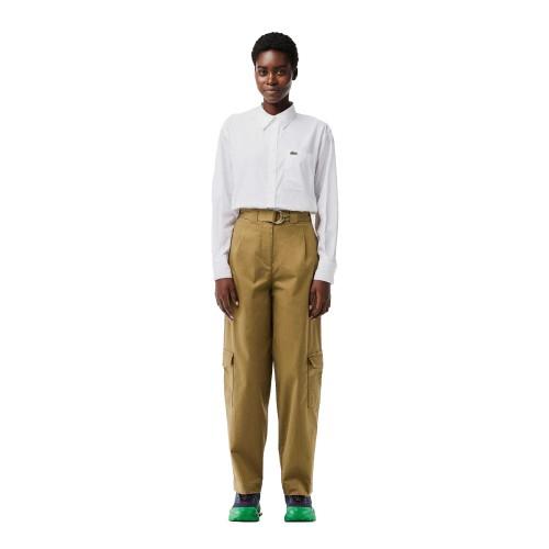 Lacoste Womens/Ladies Gabardine Cargo Trousers