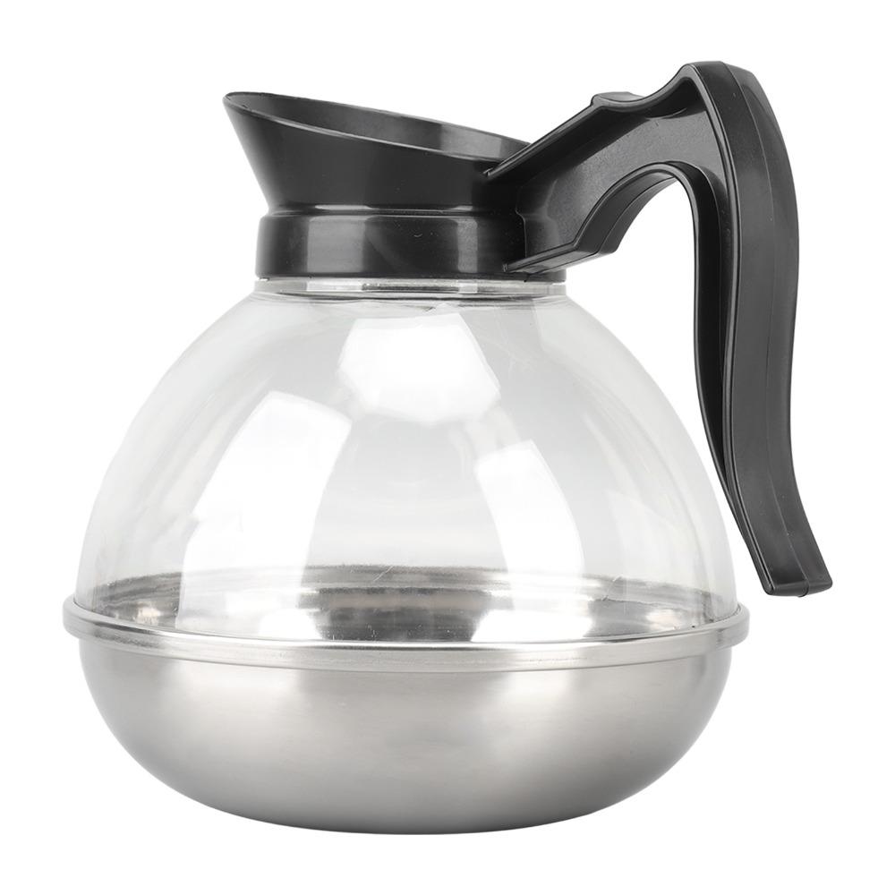 Stainless Steel Tea Pot Black Handle Tea Kettle Reusable Coffee Kettle  Coffee Making