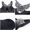 Front Buckle Plus Size Bra Fat MM Large Cup Seamless Gathered Adjustable Butterfly Beauty Backlit Sexy Underwear