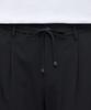 Musinsa Standard Lightweight Wide Drawstring Banded Crop Slacks [Dark Gray]