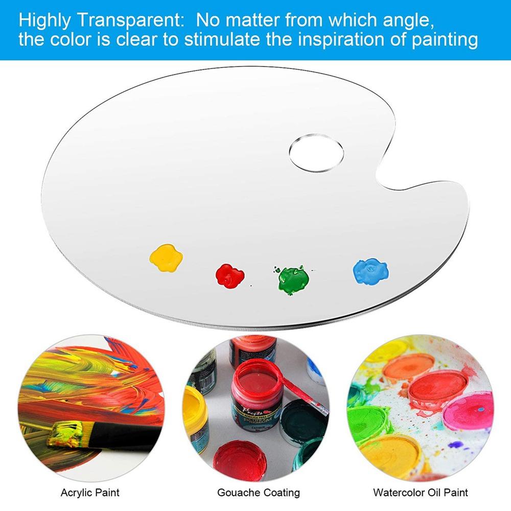 Painting Gouache Drawing Supplies Painting Palette Clear Paint Tray Pigment Pallet Palettes