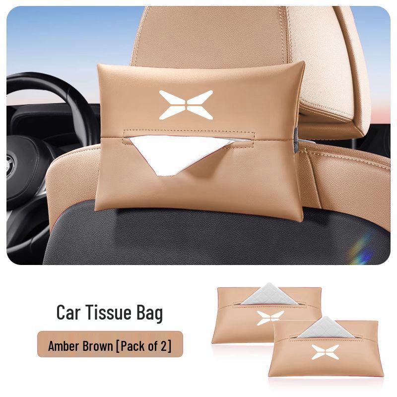 XPeng Car Tissue Box | In-car Pull-out Paper Box | Hanging Armrest Paper Holder