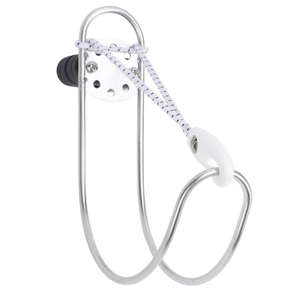 Life Buoy Ring Holder Stainless Steel Polished Boat Yacht Marine Horseshoe Life Buoy Ring Bracket for 22 to 25mm Rail