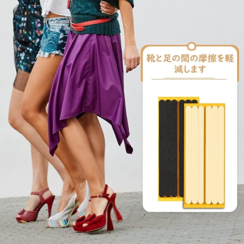 DELUXEFOX Heel Protector Pads (12-Pack) - Anti-Slip, Prevents Foot Grinding, and Prevents Shoes from Slipping. Cuts To Fit, Unisex.