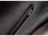 Men's Winter Windproof Fleece-Lined Jacket - Stand Collar, Lamb's Wool, Solid Color, Casual Style