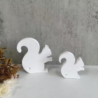 3D DIY Cute Squirrel Silicone Candle Mold Animal Squirrel Soy Wax Silicone Mould Animals Gypsum Resin Mould Home Decor