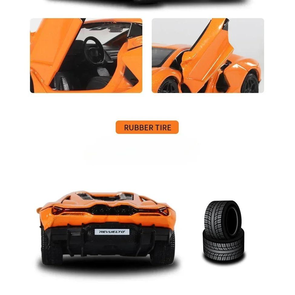 Моделирование 1/36 масштаба миниатюрный автомобиль Lamborghini Revuelto Collective — фото 4