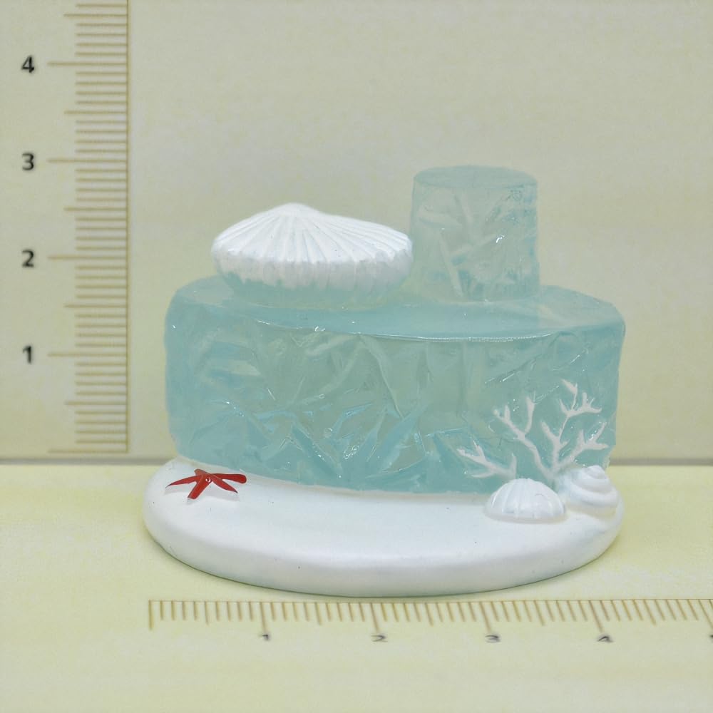 Fourcart Cute Handmade Glass Crafts [Poly Sea Stage] x 5-Piece Set
