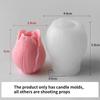 2pcs Silicone Mold DIY Flowers Tulip Handmade Scented Candle Plaster Resin Molds Homemade Cookies Baking Tool
