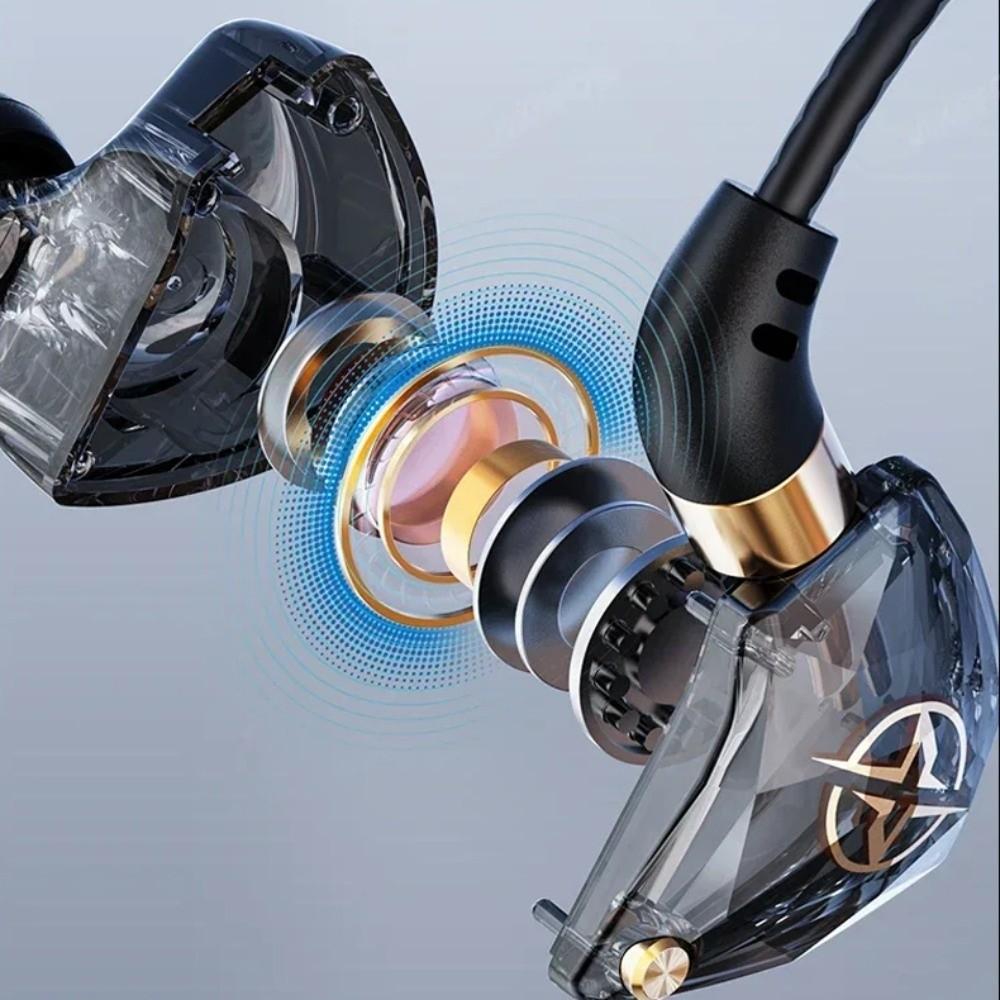 3.5mm Wired Earphone Dynamic Wired Headset Music Earbuds in Ear Earphones  Live Stream