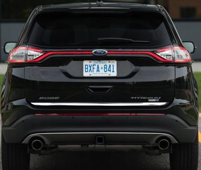 Ford EDGE 2014- Chrome Trunk Trim - Tailgate Accent - Premium Car Rear Detail - Shine Enhancer . .
