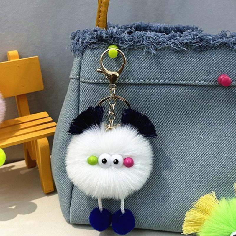 Niedliche Elfen-Schlüsselanhänger, Sonnenbrille, Elfen-Kaninchenhaar-Anhänger, Schlüsselanhänger, Accessoires, Damenmode, Tasche, Handtasche, Dekoration