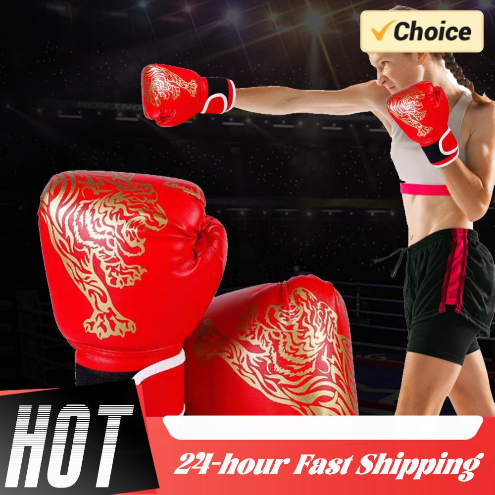 1 Paar Boxhandschuhe Kinder Erwachsene Boxhandschuhe PU Atmungsaktiv Professionelle Boxhandschuhe Kampfhandschuhe Taekwondo Schlaghandschuhe