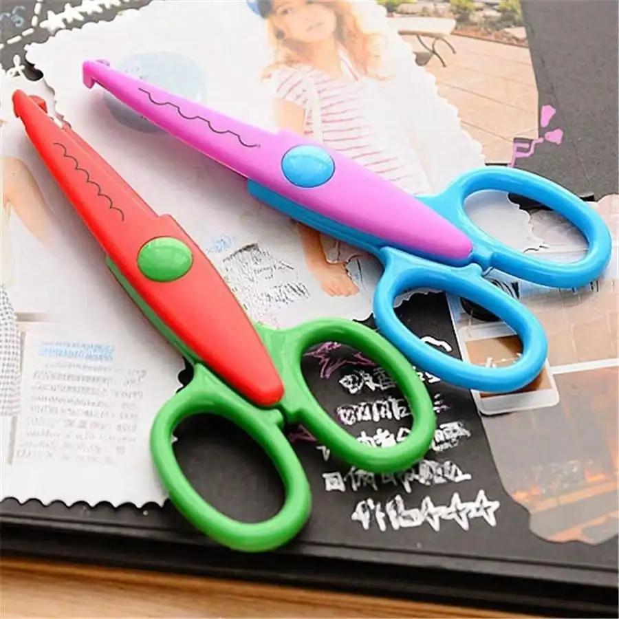 Child Safety Scissor Set of 1 - Various Shapes, Stainless Steel & PPSU Handmade Scissors for Scrapbooking, Art Projects