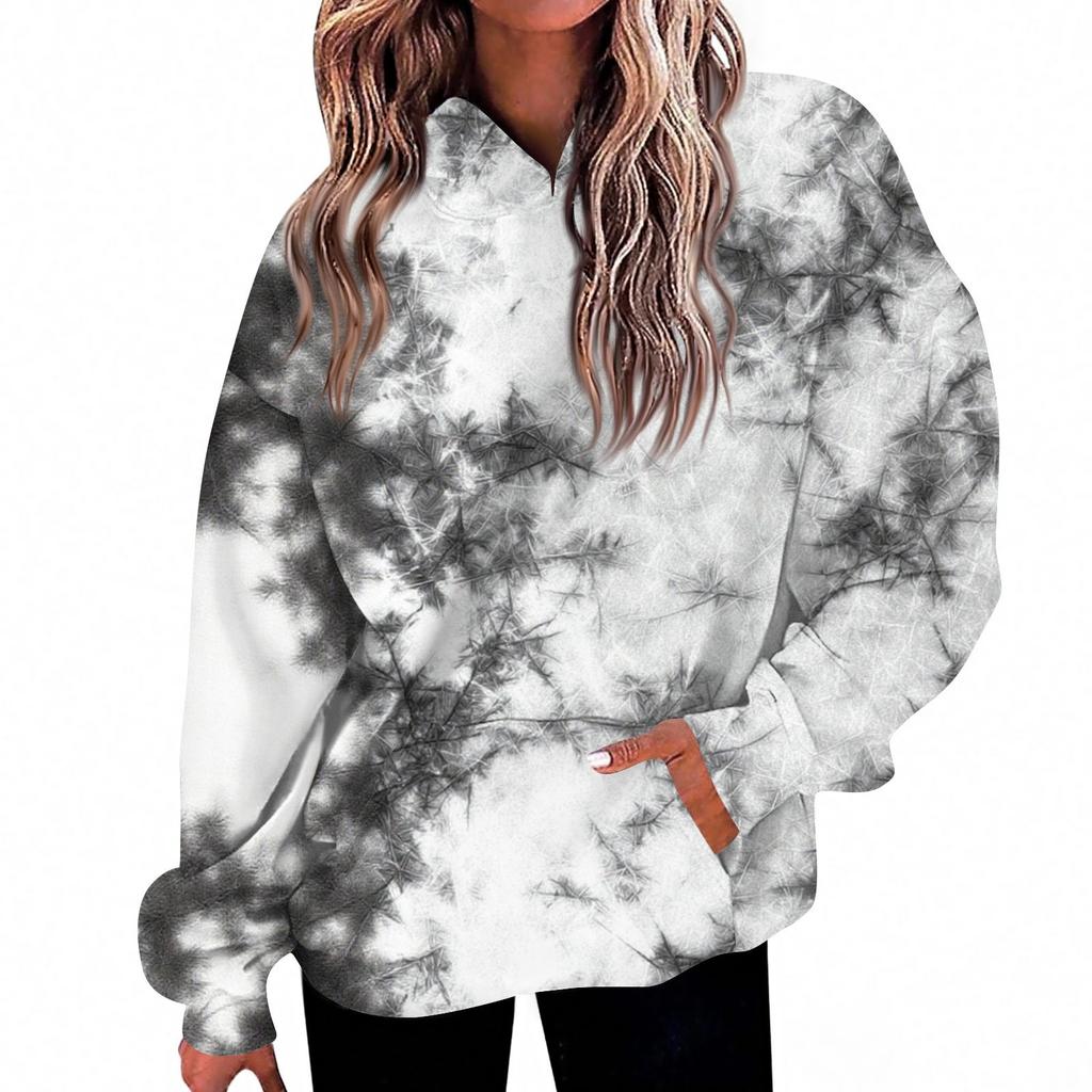 Women's Fashion Daily  Casual V-Neck Long Sleeve Printed Top