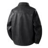 Men's Slim Fit Leather Jacket - Autumn/Winter Casual Lapel Coat with Plus Velvet and Thick Lining