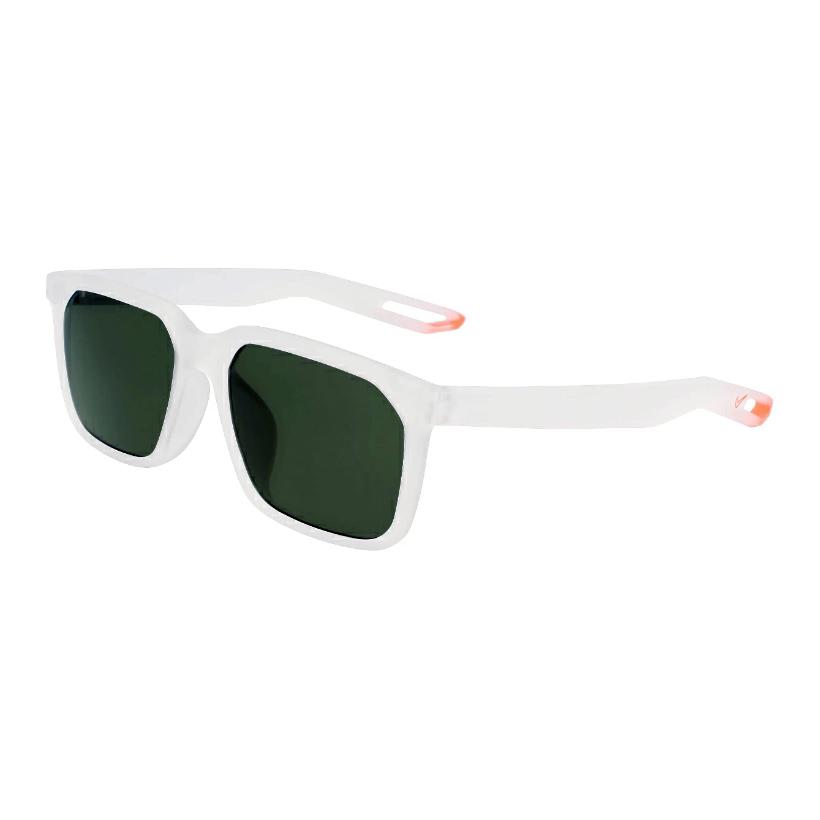 Nike Two tone Plastic Square Sunglasses Unisex White DZ7345 975 56