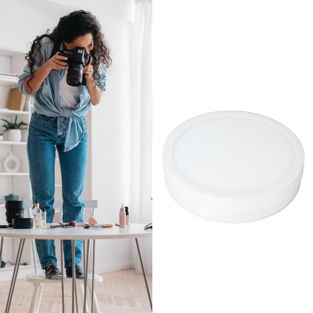 360 Degree Rotating Display Stand Speed and Direction   USB Powered 22cm Electric Rotating Turntable with Colorful Light