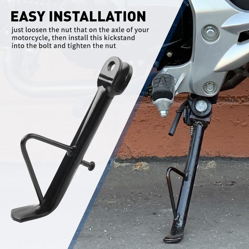 Three T 16cm Universal Motorcycle Kickstand Foot Side Stand Support For ATV Pit Dirt Bikes Off-road Vehicles Scooter E-Bike