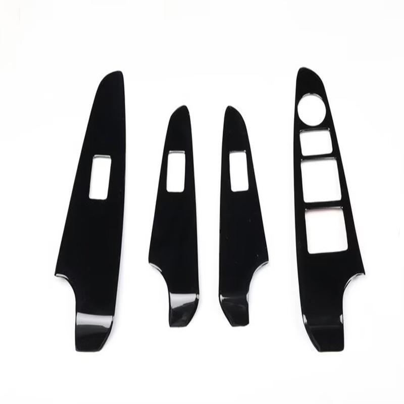LHD RHD For Mazda 2 Demio 2015- ABS Black Window Lift Switch Glass Rise Button Panle Center Conlose Gear Shift Panle Cover