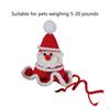 Christmas Dog Hat Cap Warmer Headband Knit Headwear for Halloween Theme Party