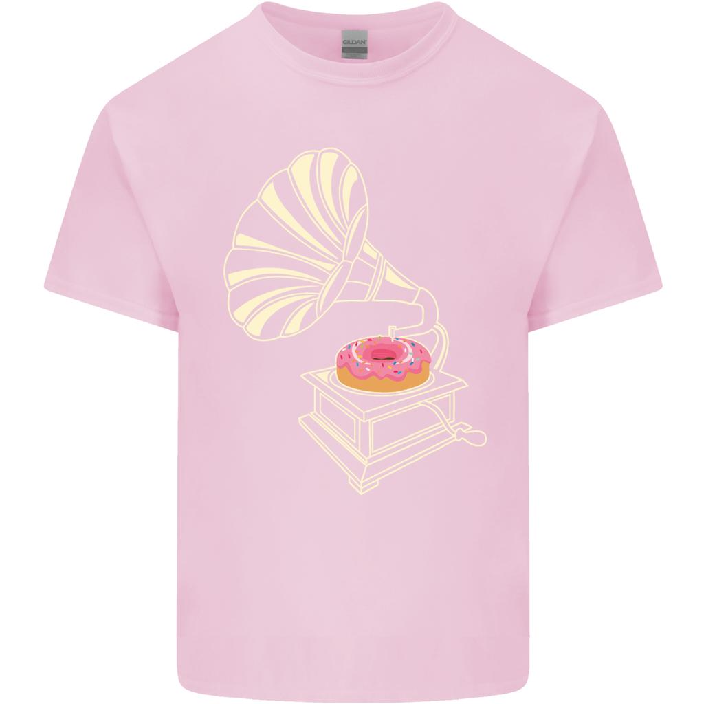 Gramophone Donut Music DJ Vinyl Funny Unisexs Light Cotton TShirt