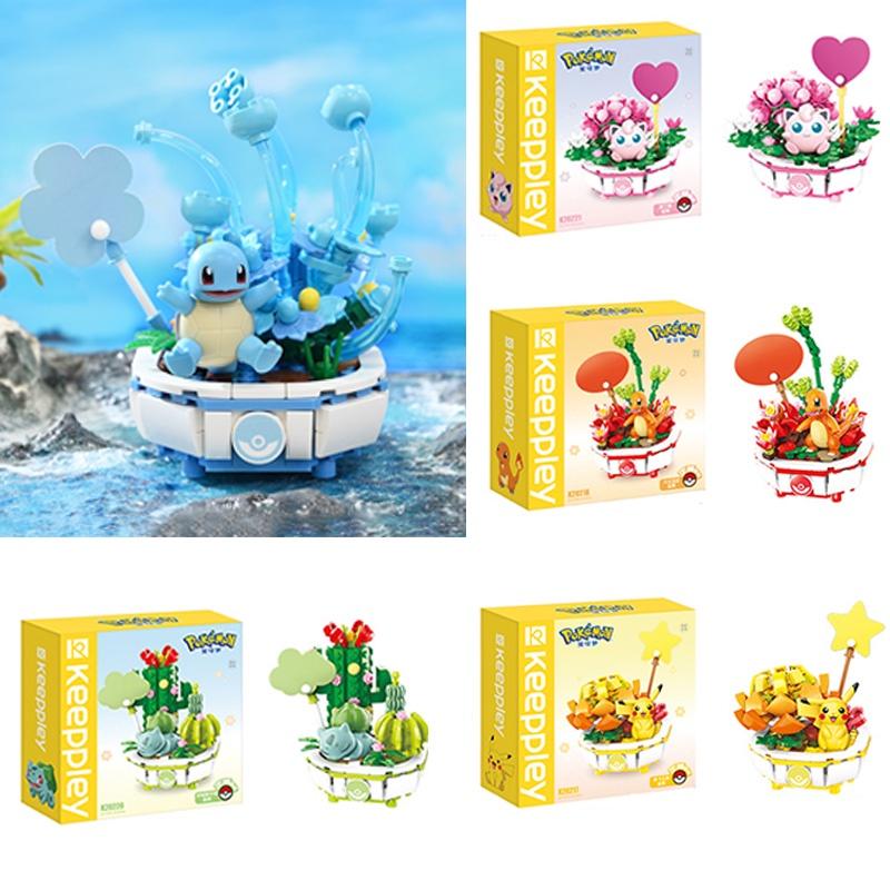 Assembly Puzzle Building Blocks Pikachu Charmander Toy Ornaments Gift