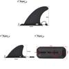 Surfboard Fin With Detachable Flipper For Kayak Paddleboard And Water Sports Enthusiasts