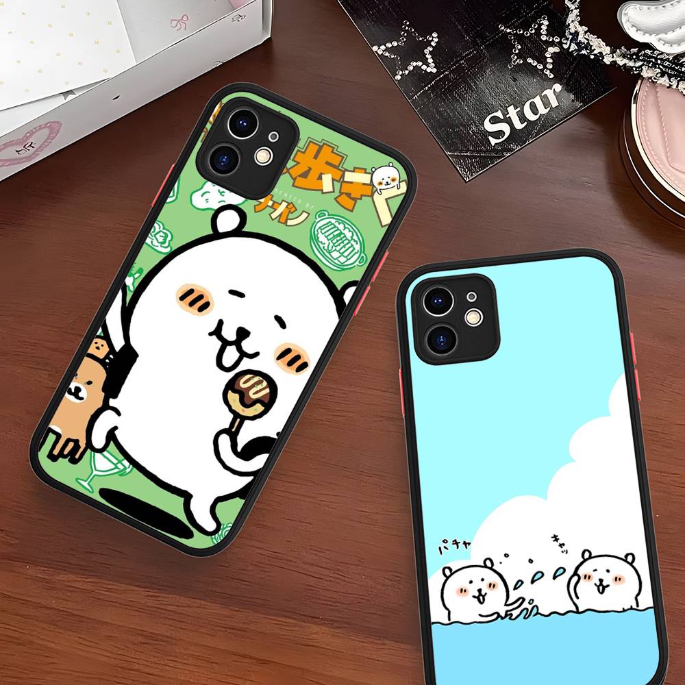 Popular Cute J-Joke B-Bear For IPhone 11 12 13 14 15 16 Pro Max Plus Matte Translucent Phone Cover