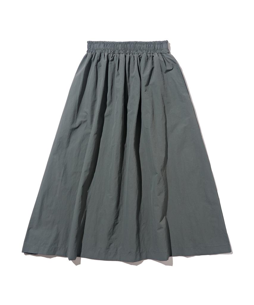 Road Road Summer Elastic Washer Long Skirt (Charcoal)