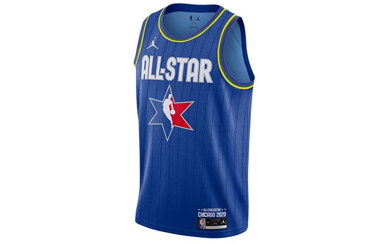Джордан NBA All-Star Edition Игровая майка Giannis Antetokounmpo Баскетбольная майка Мужская Синяя CJ1059-495 M