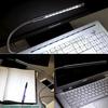 USB LED Reading Light Black Metal Flexible Book Lamp 5V 10 LED Portable Mini Night Light for Laptop Computer Notebook Desk