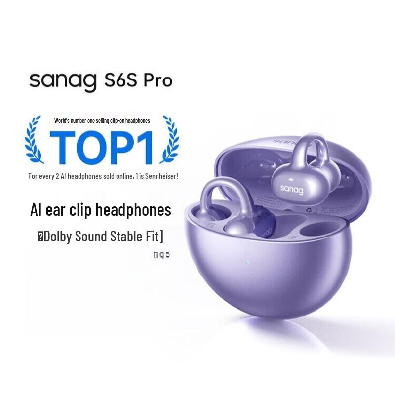 

SANAG S6S Pro Wireless Open-Ear Clip Sports Headset
