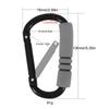 Aluminum Alloys Sponges Shopping Hook D Shaped Carabiner Shopping Bag Hook Clip