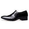 Luxusmarke PU-Leder Mode Herren Business Kleid Loafers Spitzen schwarzen Schuhe Oxford Atmungsaktiv formale Hochzeitsschuhe