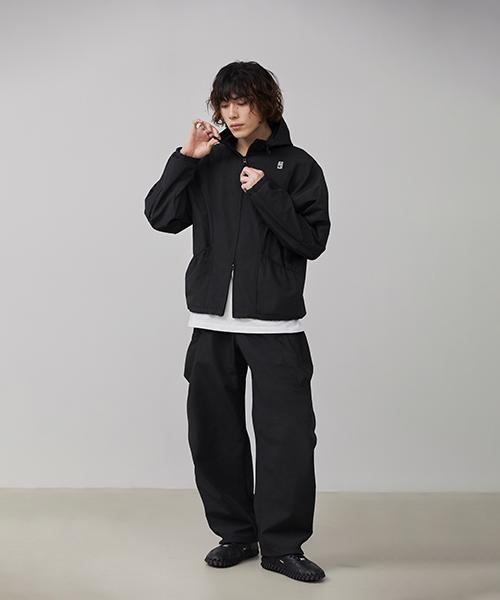 Mimthewardrobe Andes Utility Nylon Hooded Parka_Black