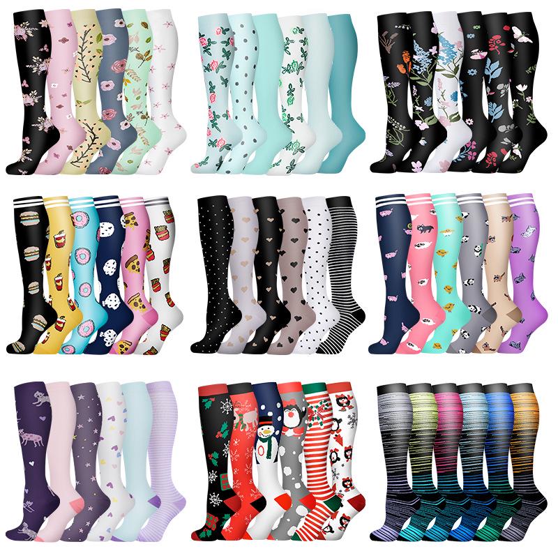 Cross-border Over-the-Knee Compression Yoga & Sport Socks Set