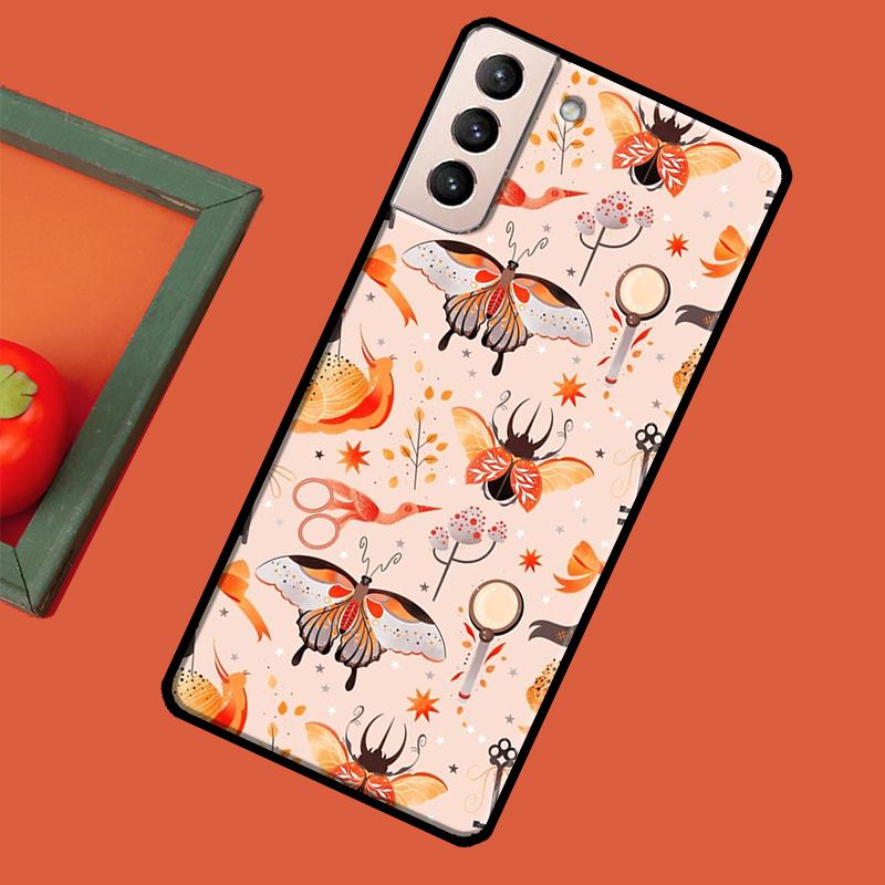 Cottagecore Frog Mushroom Moon Witchy Case For Samsung Galaxy S23 S22 Ultra S20 FE S21 Ultra Note 20 S9 S10 Note 10 Plus Coque