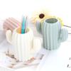 Office Storage Box Plastic Desk Accessories Stationery Pencil Stand Cactus Pen Rack Pencil Holder
