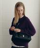 Jillstuart Acc [Lune] Lune Push-Lock Detail Leather Shoulder S Black