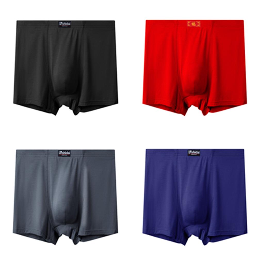 4 Pieces Big Size Underwear Men 's Panties Breathable Underpants Modal Oversize Boxers Shotrs 3XL 4XL 5XL 6XL  7XL 8XL 9XL 10XL 11XL 12XL 13XL