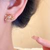 Fashion Jewelry Chinese Style Pony Earrings Rhinestone Red Drop Earrings  For Girl