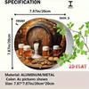1 szt. Okrągły Beczka Piwa Metalowy Znak Dekoracja Ścienna Rustykalny Wystrój Pubu do Domowego Baru Kawiarni Garażu