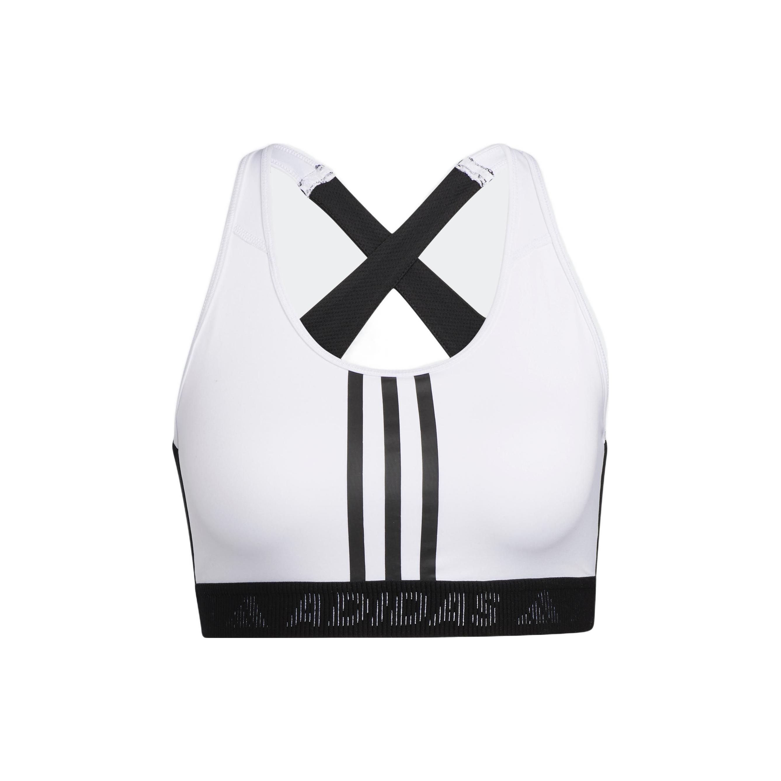 (WMNS) adidas DonAsia Sizing t Rest 3-Stripes Bra White Black Women s GL0585 S