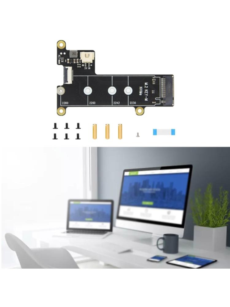 X1001 PCIe M.2 NVMe SSD Bodenplatine für Pi 5Beschleunigt Datentransfer und Booten