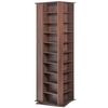 Spinning Media Tower 4-Sided Revolving Media Tower 1040 CDs Espresso