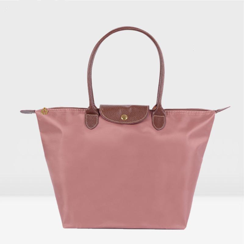 Women's Nylon Folding Shoulder Bag: Waterproof, Versatile for Gym, Sports, Shopping, and Storage