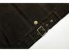 Men's Retro Stand Collar Patchwork Jacket with Multi-Pockets - Trendy and Loose-Fit